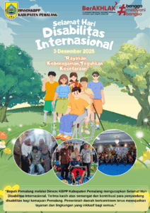 Blue Green and Yellow Illustrated International Day Of Persons With Disabilities Poster